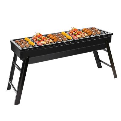 China Commercial Folding BBQ Grill Charcoal Small Smokeless Folding Portable Grill for sale