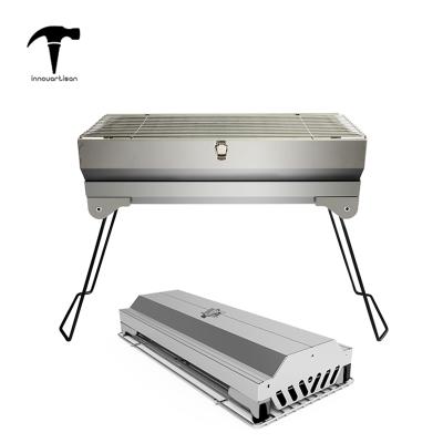 China Hot Selling Easily Assembled Japanese Outdoor Korean Grill Table Top Charcoal Barbecue Smokeless Grill for sale