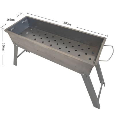 China Warranty Adjustable Folding Height Quality Iron Portable BBQ Grill Charcoal Grill Outdoor for sale