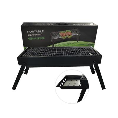 China Korean Portable Outdoor Folding Rotisserie Table Top Charcoal Barbecue Grill for sale