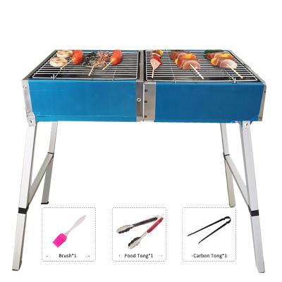 China Adjustable Original Wholesale BBQ Grill Stainless Steel Maker Height Portable Foldable Charcoal BBQ Grill Machine F1 for sale