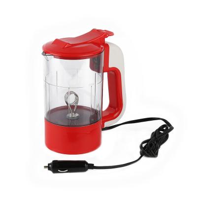 China New Design Protection 500ml Plastic Material Car Electric Kettle 12v 24v Auto Water Dry-boil Kettle for sale