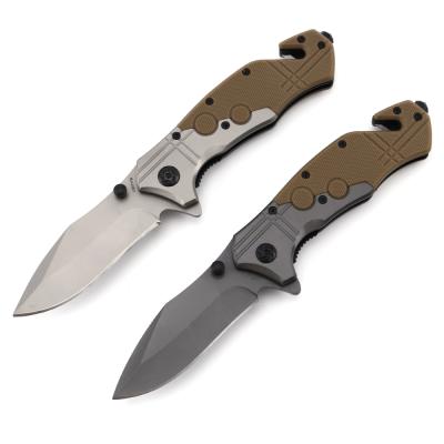 China Wholesale Non-Variable Bulk Prices Blade Pocket Knife Group Of Ten Handle Camping Knife Titanium Durable Spring Assisted Opening Hunting Knives for sale