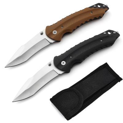 China Small Batch Group of Ten Customization Non-variable Handle Outdoor Survival OEM Support Tactical Camping Pocket Knife for sale