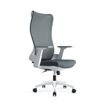 China Ergonomic Comfortable Mesh Staff Chair Revolving Chair With Molded Foam Seat High Back Chair for sale