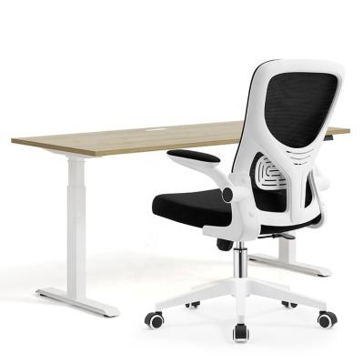 China Best Adjustable Office Chair Back Mid Lift (Height) Executive Chairs Furniture Prices Mesh Office Chair White for sale