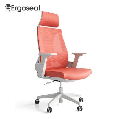 China Imported Quality Mesh High Back Adjustable Ergonomic Chair Full Rotation Office Customized Best Ergonomic Office Chair for sale