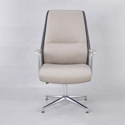 China Heavy Duty Aluminum Base Four Star Comfortable Office Furniture Visitor Meeting Room Chair for sale