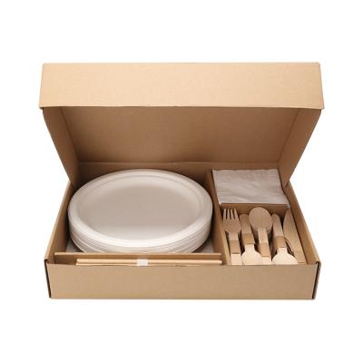 China Amazon top seller Biodegradable Party Set Disposable tableware and dinnerware set for sale