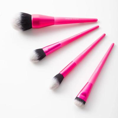 China Angular Blush Colorful Make Up Brush Vendor Private Label 10 Pcs Makeup Brush Set for sale