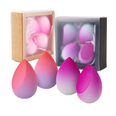 China Facial Makeup Foundation Beauty Microfiber Flocking Cosmetics New Multiple Shape Foundation Soft Makeup Sponge for sale