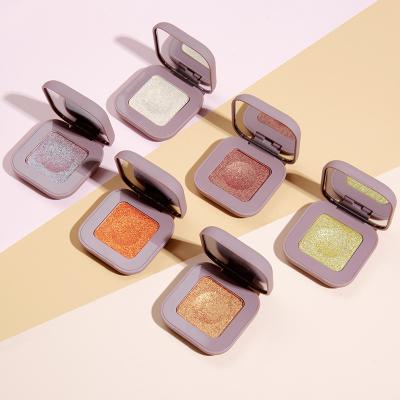 China Waterproof Monochrome Eyeshadow Palette With Mirror Logo Makeup Eyeshadow Custom Color Portable for sale