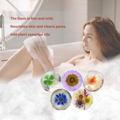 China Bath Soap Base Cleansing Emollient Baby Whitening Body Soap Flower Handmade Soap for sale