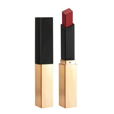 China Customized Gold Beauty Waterproof Small Lipstick Black Lipstick Matte Makeup Lasting Moisturizing Non-Stick Lipstick Cup for sale