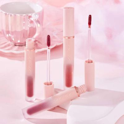 China Velvet Waterproof Lip Glaze Waterproof Liquid Lipstick Cup Lip Gloss Matte Non-Stick Makeup Lip Gloss for sale