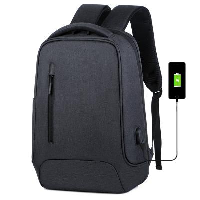 China With USB Waterproof Polyester Laptop Backpack 15 Slim Convertible College Bag For Men for sale