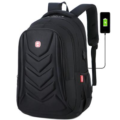 China With Cool USB Laptop Backpack Goods MOQ 1 Water Resistant 1680D USB Laptop Pocket Backpack for sale