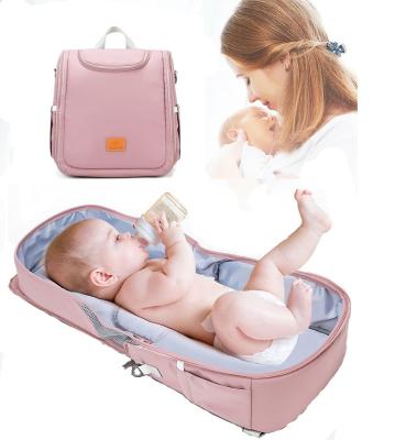 China Can Extend To Crib New Arrival Portable Baby Crib Bag With Mattress Single Shoulder Single Capacity Large Waterproof Backpack for sale