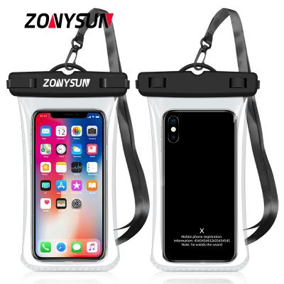 China Transparent Waterproof Waterproof Phone Bag Cages Luxury New Design Mobile Phone Cover For Iphone Case For Samsung Note 10 10pro Cover for sale