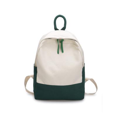 China Canvas Designed Canvas Backpack Ladies Cheap Handy Small Canvas Backpack For Daily Use for sale