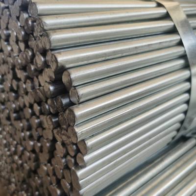 China Structural Steel Galvanized Bar 1 Inch 2 Inch 3/4 Inch Standard Size Hot Rolled Galvanized Mild Steel Round Bar for sale