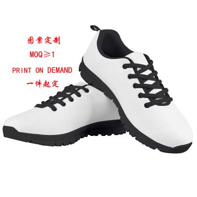 China High quality fashion trend logo flat one piece printed custom shoes women oem zapatos training sneakers for sale