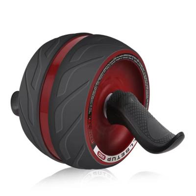 China Steel Pipe Durable Red Purple Home Exercise Ribbon PP Tpr Unisex Fitness Ab Wheels Universal for sale