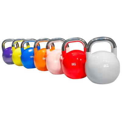 China Universal Cast Iron Red Blue Purple Yellow Orange Fitness Weights Custom Kettle Bell for sale