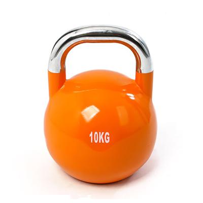 China Universal Colorful Cast Iron Kettle Bell Exercise Purple Red Blue Yellow Orange Colored Competition for sale