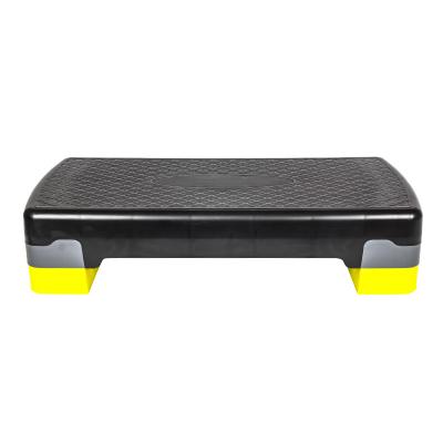 China Black Yellow Eco Friendly Fitness Eco Friendly Adjustable Workout Gym Aerobic Step Equipment for sale