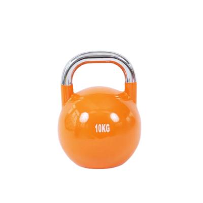 China Home Use Made In China Logo High End Custom Color Weight Competition Steel Kettlebell for sale