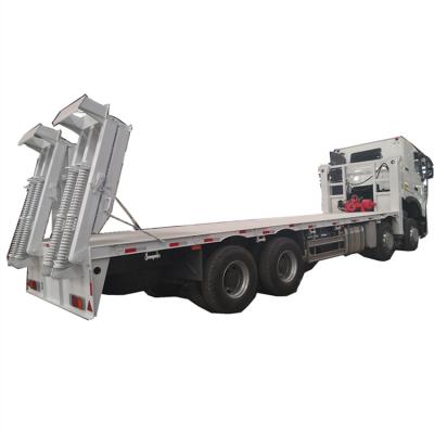 China Truck Trailer Sell Well New Type Flat Bed Container Semi Truck 80 Ton Low Bed Semi Trailer for sale