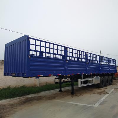 China High Quality Truck Trailer 2 3 4 Axles Rail Semi Trailer Animal Transport Trailer for sale