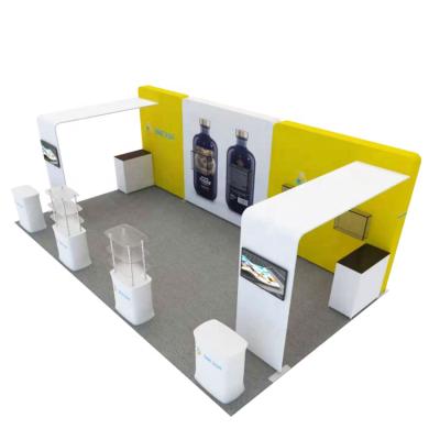 China 6x3 Fireproof Portable Trade Show Booth Display Design And Manufacture Exhibition Booth for sale