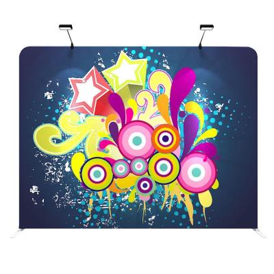 China Light Weight 8ft 10ft Photography Tension Backdrop Fabric Custom Printing 20ft Display Stands for sale