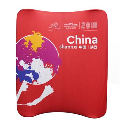 China Easy Installation Factory Price 8ft Pillow Case Curved Wall Series Display Tension Fabric Backdrop for sale