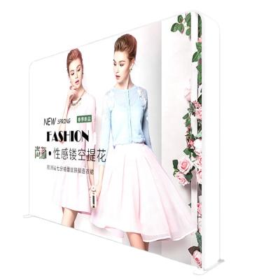 China Eco - Friendly Double Sided Advertising Standing Tension Fabric Material Trade Show Photo Led Light Box for sale