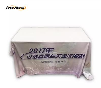 China Wholesale High Quality Printed 6ft Dresser 8ft Advertise Custom Table Cloth Table Cloth With Logo for sale