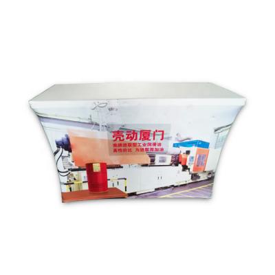 China Custom American Style Trade Show Promotion Advertise Print Logo Table Cloth for sale