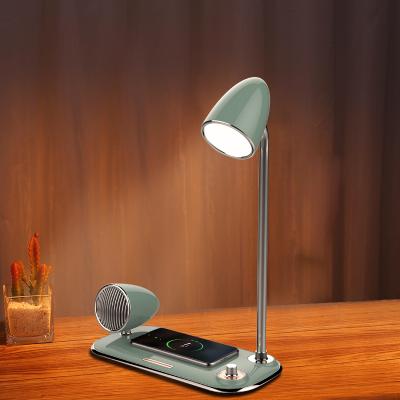 China 10W 15W Mobile Phone Wireless Fast Charger Multifunctional Mobile Phone Charger Smart Sensing Wireless Desk Lamp for sale