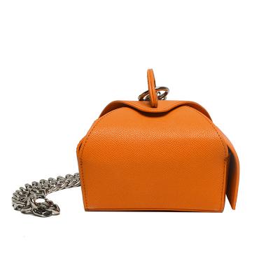 China 2022 spring summer handbags fashionable candy color box bag with shape chain strap mini cake box bucket bag cross body shoulder bag for sale