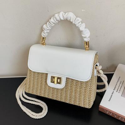 China 2021 New Fashion Straw Bag Cross - Body Bag Women Vacation Beach Bag High Quality Woven Handbags for sale