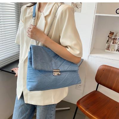 China 2021 new style fashion large canvas shoulder bag fashion bucket bag cross - body bag for ladies for sale