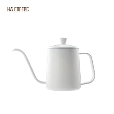 China Long Stable Narrow Spout 600ml Coffee Pot Pour-over Kettle Gooseneck Spout Drip Coffee Pot Perfect For Coffee Maker for sale