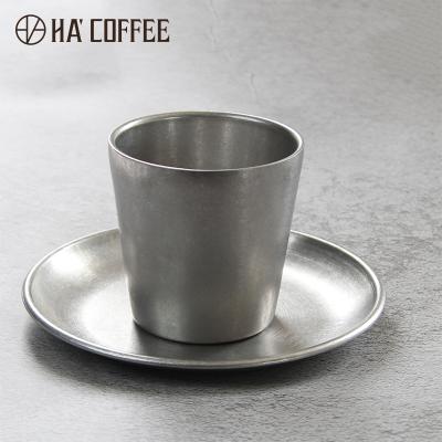 China Custom Logo Cappuccino Coffee Cup With Viable Wholesale Reusable Milk Cup Tea Saucer for sale