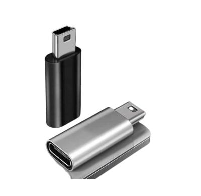 China Aluminum Mini Usb 2.0 Mobile Phone Mini B Male To Type To Usb C USB-C C Female Converter Adapter for sale