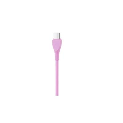 China MP3/MP4 Player Pink Silicone Liquid USB 2.0 Type A To Type C 60W 3A USB Charging Cable Colorful for sale