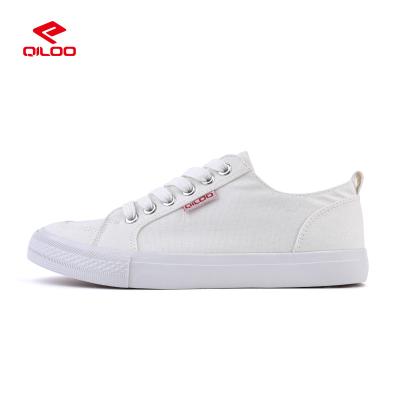 China Fashion Trend QILOO Custom Vulcanized Shoes Sneakers Plain Plain Canvas Shoes Women for sale