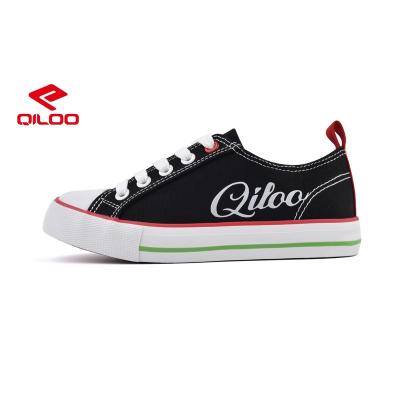 China QILOO Fashionable Canvas Children's Shoes Multi Color Rubber Custom Children's Low Cut Flat Casual Boys And Girls for sale