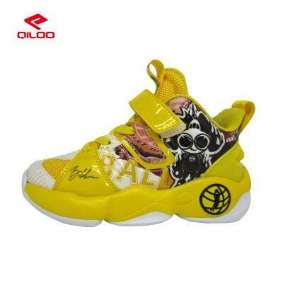 China OEM Custom New Fashion Qiloo Basketball High Top Stable Basketball Sneaker Sport Shoes For Kids for sale